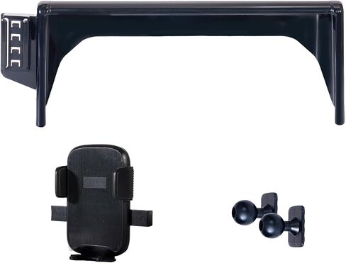 حامل حامل هاتف Toyota RAV4 2025 2024 2023 2022 2021 2020 2019، ملحقات حامل هاتف السيارة متوافق مع شاشة Toyota RAV4 7 بوصة 8 بوصة، بلاستيك أسود in Kuwait