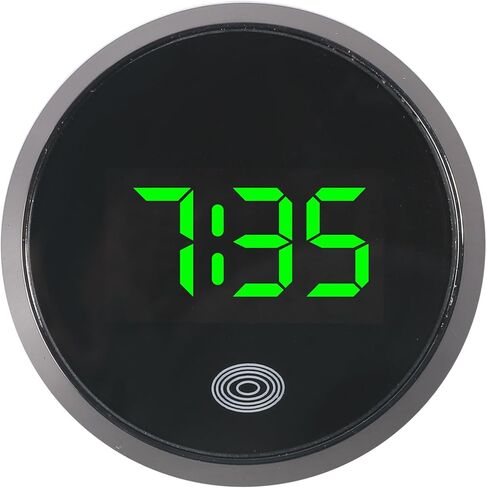 Car Clock,Car Accessories Automotive Clocks for Dash Stick On,Luminous Touch Screen Vehicle Dashboard Mini Adhesive Clock,Dashboard Board Clocks Watch,Suitable for Most Cars,Trucks (Red) in Kuwait