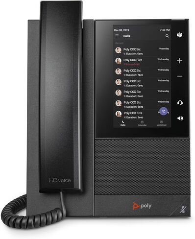 Poly CCX 505 Teams Edition Phone with Handset (Polycom) - Wi-Fi Enabled (Renewed) in Saudi Arabia