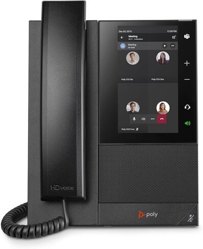Poly CCX 505 Teams Edition Phone with Handset (Polycom) - Wi-Fi Enabled (Renewed) in Saudi Arabia