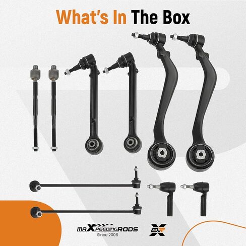maXpeedingrods 10Pc Front Lower Forward Rearward Control Arm for Chevy Camaro 2010-2015, Suspension Kit Control Arm w/Ball Joint Sway Bar Link Tie Rod End, Replace K621478 K621479 K621480 K621481 in Saudi Arabia