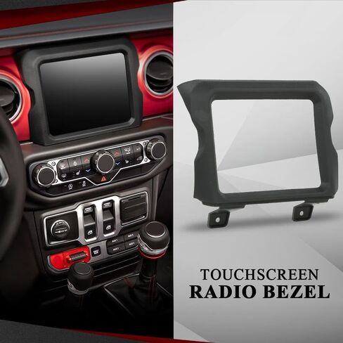 CROSSDESIGN 8.4" Touchscreen Radio Bezel Surround Compatible with 2018-2024 Jeep Wrangler JL Body Style Only in Saudi Arabia