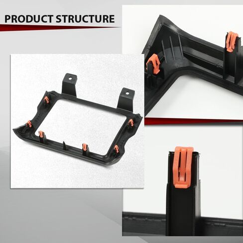 CROSSDESIGN 8.4" Touchscreen Radio Bezel Surround Compatible with 2018-2024 Jeep Wrangler JL Body Style Only in Saudi Arabia