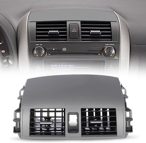 G-PLUS Dash Center A/C Air Vent Upper Bezel Trim, Compatible with Toyota Corolla 2008-2013 Replace Dashboard AC Air Vent Panel Trim Outlet 55670-02160 55663-02060 55435-02220 55436-02180 in Saudi Arabia
