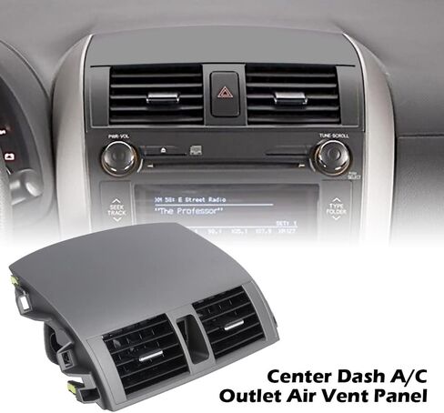G-PLUS Dash Center A/C Air Vent Upper Bezel Trim, Compatible with Toyota Corolla 2008-2013 Replace Dashboard AC Air Vent Panel Trim Outlet 55670-02160 55663-02060 55435-02220 55436-02180 in Saudi Arabia