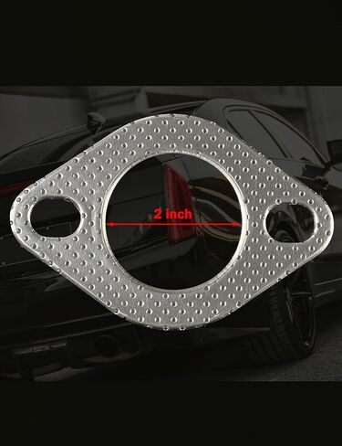 YAMAKATO 2" 2-Bolt High-Temp Exhaust Gasket–2 PCS Includes 4 Bolts & Nuts Reinforced High Temperature Gasket 51mm 2 Bolt in Saudi Arabia