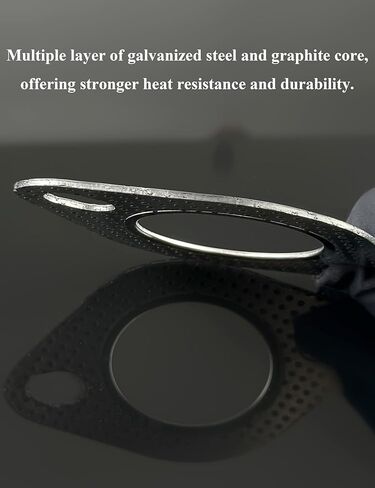 YAMAKATO 2" 2-Bolt High-Temp Exhaust Gasket–2 PCS Includes 4 Bolts & Nuts Reinforced High Temperature Gasket 51mm 2 Bolt in Saudi Arabia