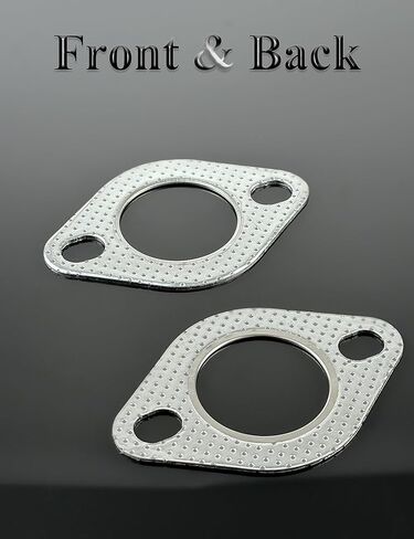 YAMAKATO 2" 2-Bolt High-Temp Exhaust Gasket–2 PCS Includes 4 Bolts & Nuts Reinforced High Temperature Gasket 51mm 2 Bolt in Saudi Arabia