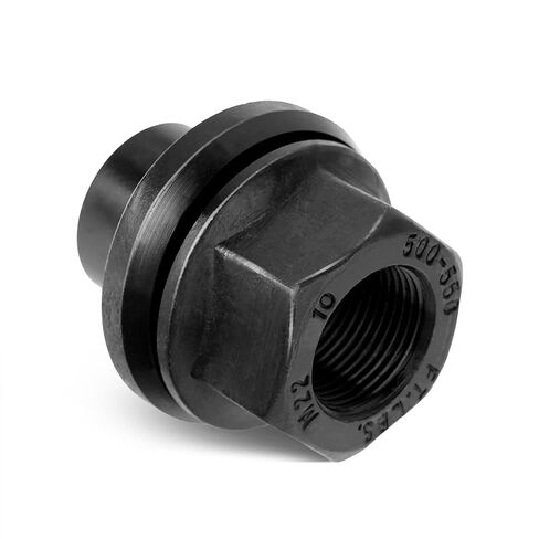 Two-Piece 19mm Sleeve Flanged Wheel Lug Nuts, M22x1.5 Hex 33mm for Heavy Duty Truck Semi Truck Fit Steel Dual Wheels with Hub Piloted Seat & 26mm Bolt Hole Size (12) in Saudi Arabia
