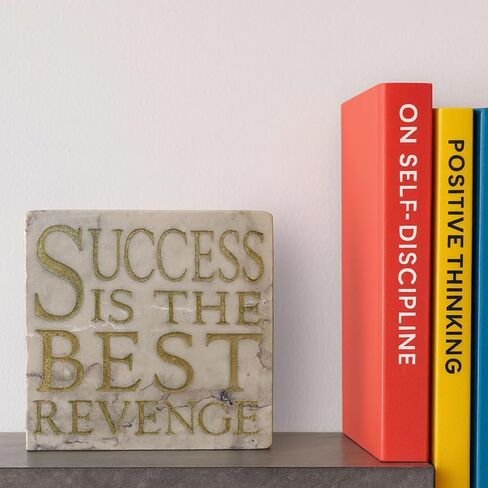 Blue Sky Clayworks Success is The Best Revenge Stone Tile, 4" L x 4" W in Saudi Arabia