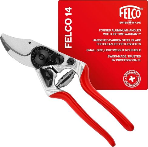 Felco F2 Pruning Shears – 9.25" Swiss-Made Garden Clippers for Professional Pruning | Hand Pruners for Gardening | Garden Tool Cutter with Precision Bypass Blade, Aluminum Body, Replaceable Parts in Kuwait