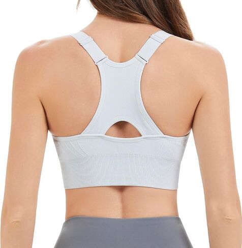 Racerback Sports Bras for Women High Support Adjustable High Impact Sports Top Unpadded Seamless Workout Yoga Gym Bra in Saudi Arabia