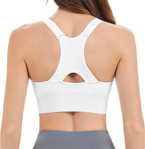 Racerback Sports Bras for Women High Support Adjustable High Impact Sports Top Unpadded Seamless Workout Yoga Gym Bra in Saudi Arabia