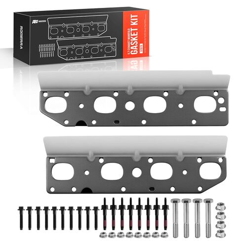 5.7 Exhaust Manifold Gasket Kit Compatible with Dodge Ram 1500 2500 3500, Charger, Challenger, Jeep 300C 5.7L V8 2009-2020 - Replaces MS97083, 03309, 57073 (Left+Right) in Saudi Arabia