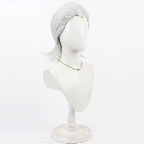 Cosplay Wig Hero X Hair White Slicked-back Hairs Costume Accessory Adult Unisex Party Halloween Christmas in Saudi Arabia