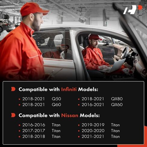 مستشعر مساعد ركن السيارة الأمامي الخلفي الخلفي 4 قطع من A-Premium متوافق مع موديلات إنفينيتي ونيسان - QX60 2016-2021، Q50 2018-2021، QX80 2018-2021، Q60 2018-2021، Titan 2016-2021 in Saudi Arabia