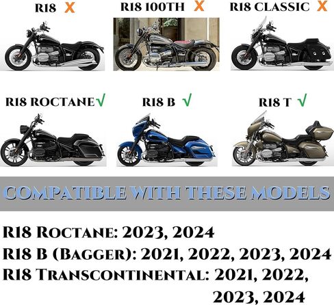 كاتم الصوت سهل الارتداء لملحقات الدراجات النارية BMW R18 العابرة للقارات، وملحقات BMW R18 Bagger، وتحديث ملحقات BMW R18 Roctane (BMMF-02) in Kuwait
