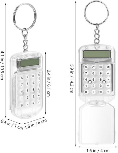 DOITOOL 3pcs Keychain Calculator Computadora para Niños School Calculator Birthday Mini Keychain Pocket Mini Keyring Novelty Key Chain Student in Saudi Arabia