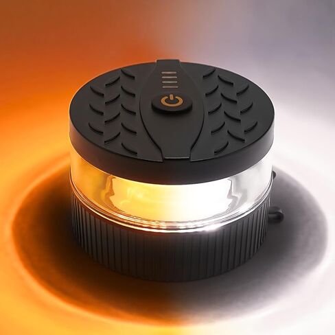 Battery Operated Amber Beacon Strobe Light w/Magnetic Base, Portable USB-C Rechargeable Mini Roof Top LED Warning Emergency Flashing Lights for Trucks, Vehicles, Car, Tractor 1-Pcs in Saudi Arabia