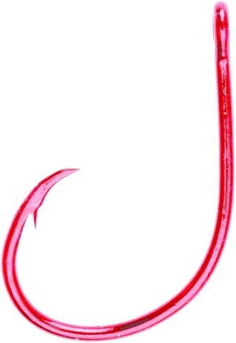 Eagle Claw L197GH-8/0 Lazer Circle Offset Hook, Seaguard, Size 8/0 (Per 4), Brown, one Size in Saudi Arabia