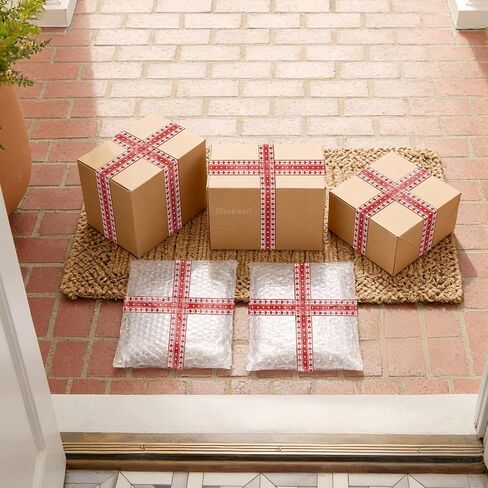 شريط تغليف لتغليف الصناديق وختم القلب الأحمر المطبوع لديكور عيد الأم in Kuwait