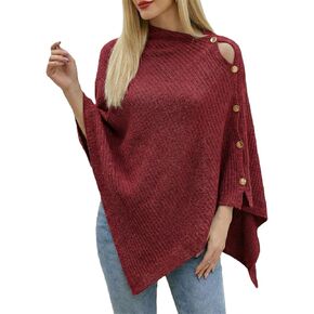 léonie Womens Versatile Knitted Shawl Wrap Sweater Soft Cozy with Buttons Lightweight Spring Summer Fall Winter in Saudi Arabia