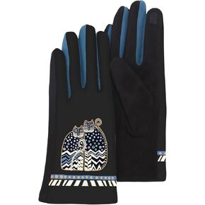 قفازات RainCaper LB Rainbow Cat النسائية للرسائل النصية قفازات دافئة تعمل باللمس لجميع المواسم، قفازات السفر والمتحف والموضة تناسب معظم الأشخاص in Kuwait