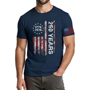 قميص رجالي الرابع من يوليو 2026 العلم الأمريكي 250th الذكرى تي شيرت الولايات المتحدة الأمريكية يوم الاستقلال الوطني توب ستار المشارب تي شيرت in Kuwait
