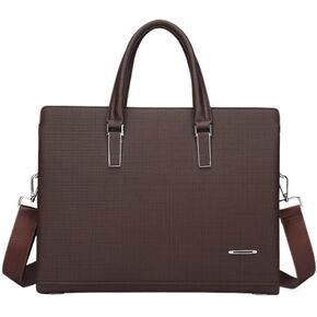 Men's Portable Briefcase Business Crossbody Computer Bag Commuting Meeting Male Package(white-Patch five-pointed star4) in Kuwait