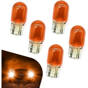 WZP 5 PCS 7443 Bulbs, T20 7444 1891 21/5W Glass Turn Signal Stop Brake Tail Light-Bulbs, DRL Indicator Light Miniature Bulb, Universal for Cars Trucks SUVs (Red) in Kuwait