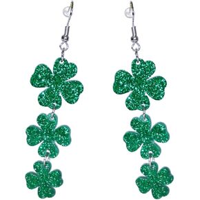 Women Adult St Patricks Day Earrings, Green Shamrock Dangle Earrings St. Patrick's Day Accessories Clover Earrings Irish Lucky Shamrock Dangle Earrings St. Patrick's Day Earrings for Women in Saudi Arabia