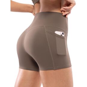 شورت نسائي للتمرين مع جيوب بخصر عالٍ لليوجا 2.5 بوصة/4 بوصة/6 بوصة/8 بوصة/10 بوصة شورت رياضي للجري والكرة الطائرة in Kuwait