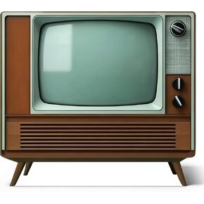 2.6 Ft Vintage TV Cardboard Cutout Life Size Retro Television Standee 1950s Old TV Stand Up Backdrop Props for 1950s Theme Party Photo Booth Classroom Home Movie Night Game Room Decor in Kuwait