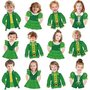 ديكورات لوحة إعلانات عيد القديس باتريك 48 قطعة من زخارف Leprechaun مع 100 نقطة لاصقة على شكل البرسيم مثالية مع الحرف اليدوية للصور المنزلية في الفصل الدراسي in Kuwait