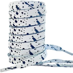 WUERSE Shoe Laces for Women and Mans,1 Pairs Paint Splatter Pattern Stylish Shoe Laces for Sneakers in Saudi Arabia
