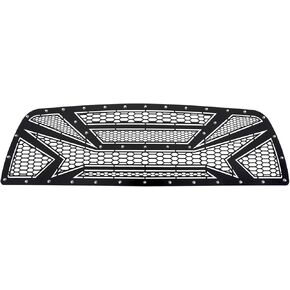 APS Compatible with Dodge Ram 2500 3500 2010-2012 Main Upper Stainless Steel Black Laser Cut Front Grill Grille Insert D45168M in Saudi Arabia