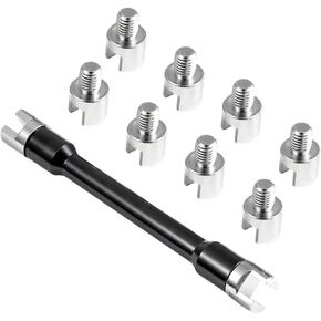HZEL Motorcycle Wheel Spoke Spanner, CNC 5.0-6.8mm Motocross Spoke Wrench Set for Adjust Wire, Motorcycle Wheel Repair Tool Kit, Compatible with Most Motorbike Dirt Bike Scooter in Saudi Arabia