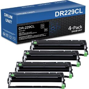 4-Pack DR229CL Drum Unit (Not Toner) Replacement for Brother DR-229CL DR229 Drum for HL-L3220CDW HL-L3280CDW HL-L3295CDW MFC-L3720CDW MFC-L3765CDW MFC-L3780CDW Printer in Saudi Arabia