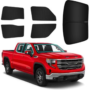 ظلال نوافذ السيارة ARISMOTOR لسيارة Dodge Ram 1500 2019-2026، تناسب مخصص للزجاج الأمامي الخلفي القابل للطي ومظلة من الشمس والأشعة فوق البنفسجية وستائر الخصوصية لحماية التخييم والقيلولة والاسترخاء، من 6 in Kuwait
