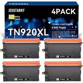 حبر TN920XL TN920 متوافق مع Brother TN-920 XL TN920XL TN920XXL TN920UXXL بديل حبر HL-L6210DW HL-L6210DWT HL-L5210DN HL-L5210DW HL-L5210DWT HL-L6310DW MFC-L6810DW (4 عبوات) in Kuwait