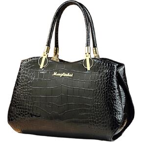 حقائب يد نسائية جلدية بنمط التمساح بمقبض علوي حقيبة حقيبة ذات سعة كبيرة حمل حقيبة المحافظ حقائب كتف متنقلة in Kuwait