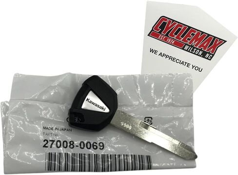 حزمة واحدة متوافقة مع Kawasaki Key Blank Ninja 650 1000 ZX6R ZX10R ZX14R Z1000 27008-0069 تحتوي على مفتاح واحد فارغ Ninja 650 1000 ZX6R ZX10R ZX14R Z1000 وقمع in Kuwait