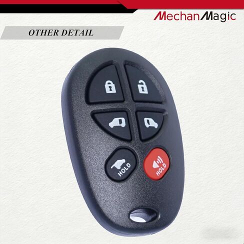 MechanMagic Key Fob Replacement Fits for Toyota Sienna 2004-2019 GQ43VT20T 89742-AE050 Keyless Entry Car Remote Control, 6 Button (Pack of 2) in Saudi Arabia
