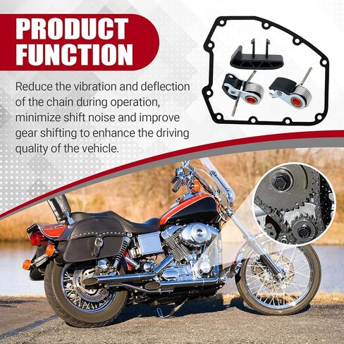 Cam Chain Tensioner with Cover Gasket and Guide Fit for Harley 1999-2006 Twin Cam Electra Glide FLHT Cam Chain Tensioner Complete Kit Replace for 39965-99A 25244-99A 39954-99A 39964-99A in Saudi Arabia