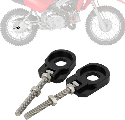 Dirt Bike Rear Axle Block Chain Adjuster CNC for CRF110 CRF110F CRF 110 110F 2013-2025 Red, Precision Machining | Easy Chain Tension Adjustment | Anodized Finish in Saudi Arabia
