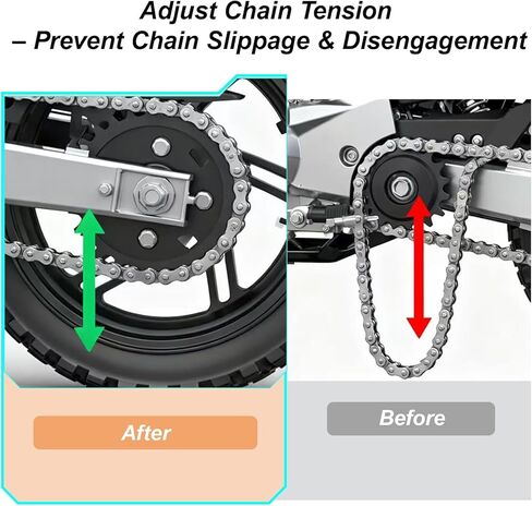Universal Mini Bike Chain Tensioner Adjuster Bracket Fit for Predator 212cc 79cc 224cc 196cc GX160 GX200 Engine Coleman CT200U CT200U-EX BT200X Baja DB30 Minibike Parts Black Roller in Kuwait