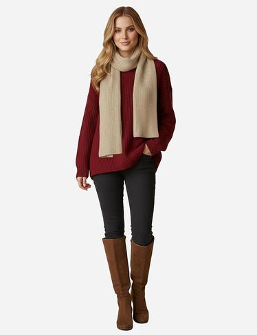 Winter Sarf for Womens, Solid Warm Scarves for Womens Lightweight, Long Shawls Wraps Pure Color for Cold in Saudi Arabia