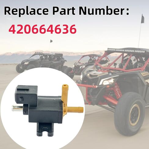 صمام الملف اللولبي التوربيني متوافق مع Can-Am Maverick X3 Max R/Turbo RR 2017-2021، Ski-Doo Renegade 900 ACE Turbocharged 2019-2021 - يستبدل OEM 420664636، صمام التحكم في الضغط Turbo Boost in Kuwait