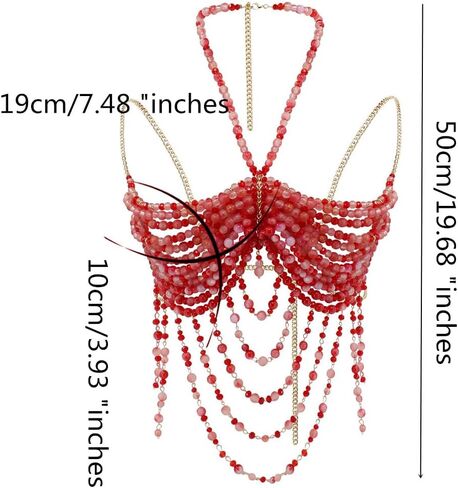Luxury Beaded Body Chain, Blue and Green Crystal with Gold Accents,Mermaid Costume Bra Rave/Festival/Burlesque Bra Top in Saudi Arabia