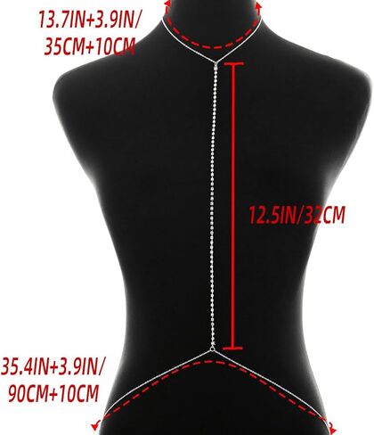 Bounzhi Sexy Rhinestone Body Chain Crossover Bra Crystal Body Jewelry Bikini Beach Body Necklace for Women in Saudi Arabia